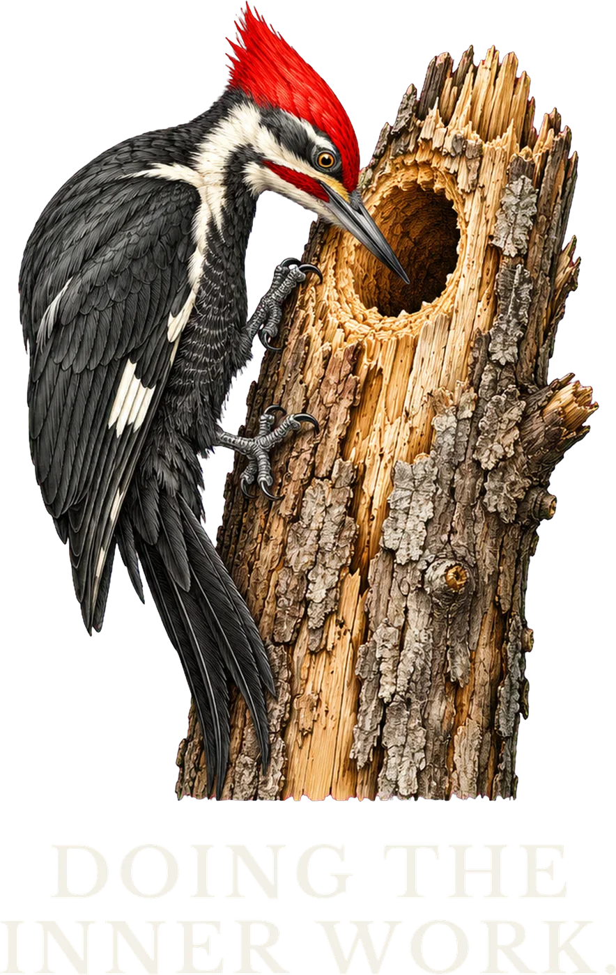 Doing The Inner Work Woodpecker design