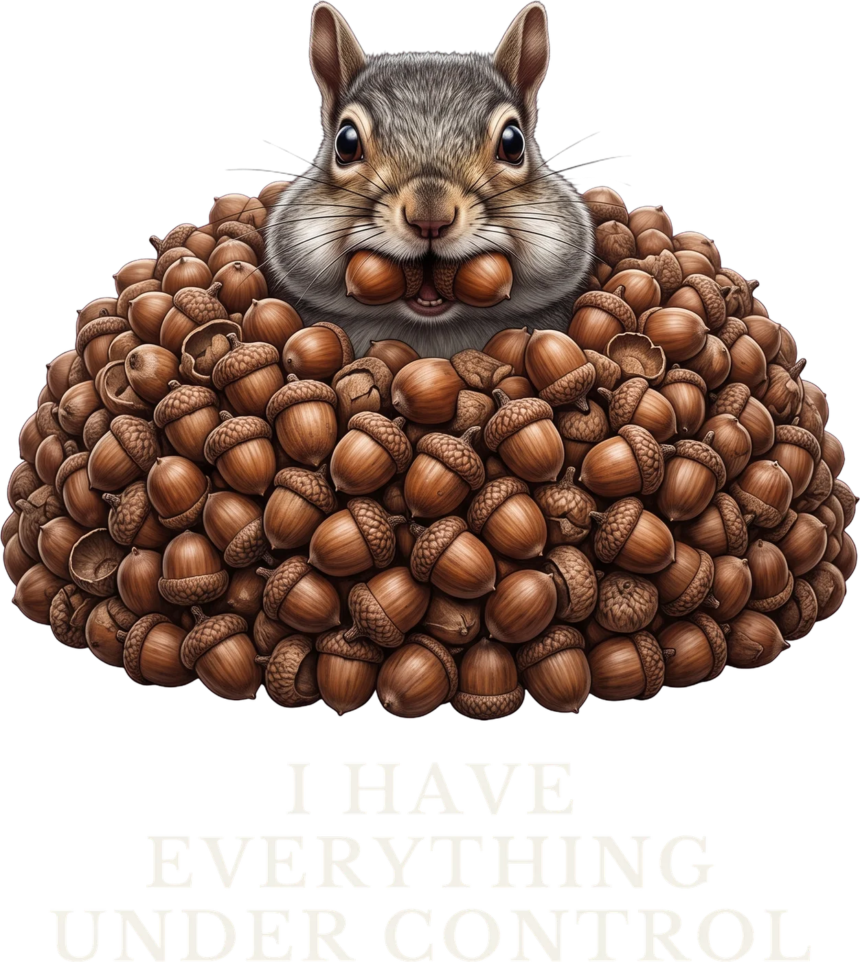 Everything Under Control Squirrel design