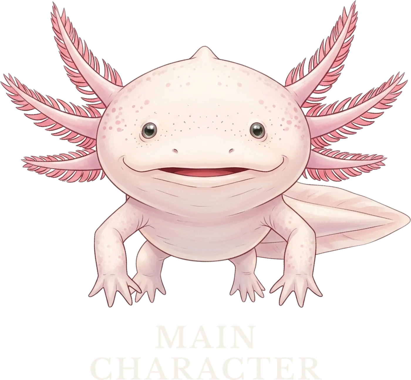 Main Character Axolotl design