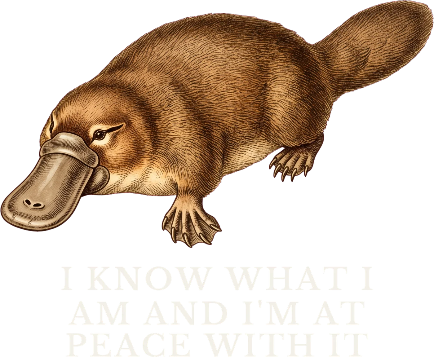 Peace With It Platypus design