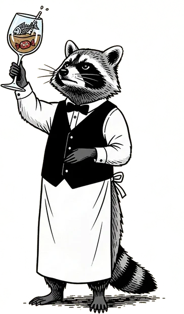 Trash Panda Sommelier